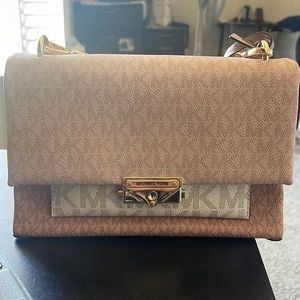 Michael Kors Cece medium tri color logo shoulder bag